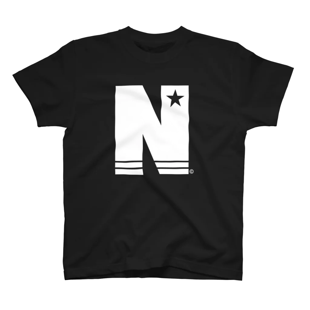 NOBチャンネルストアのN STAR ホワイト スタンダードTシャツ