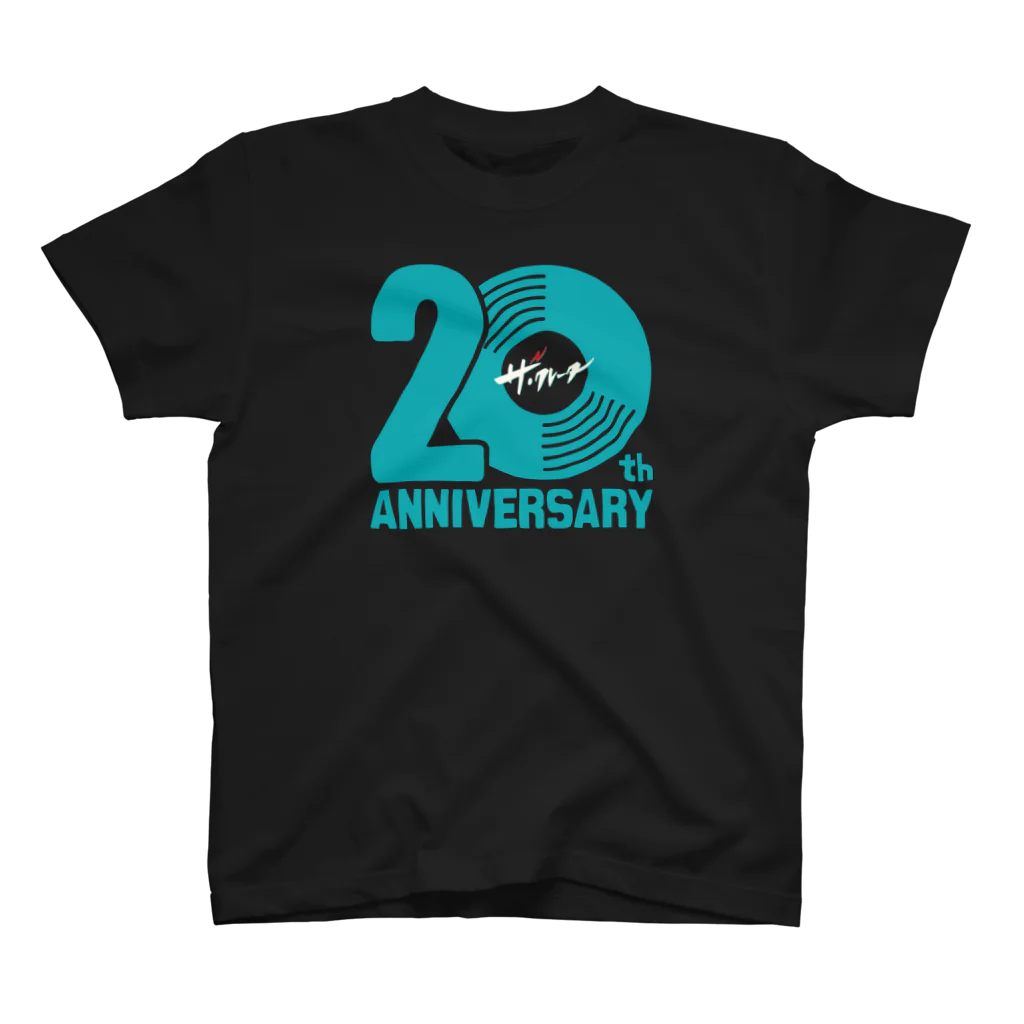 ザ・クレーター オフィシャルグッズの20th ロゴT／グリーン×ブラック スタンダードTシャツ