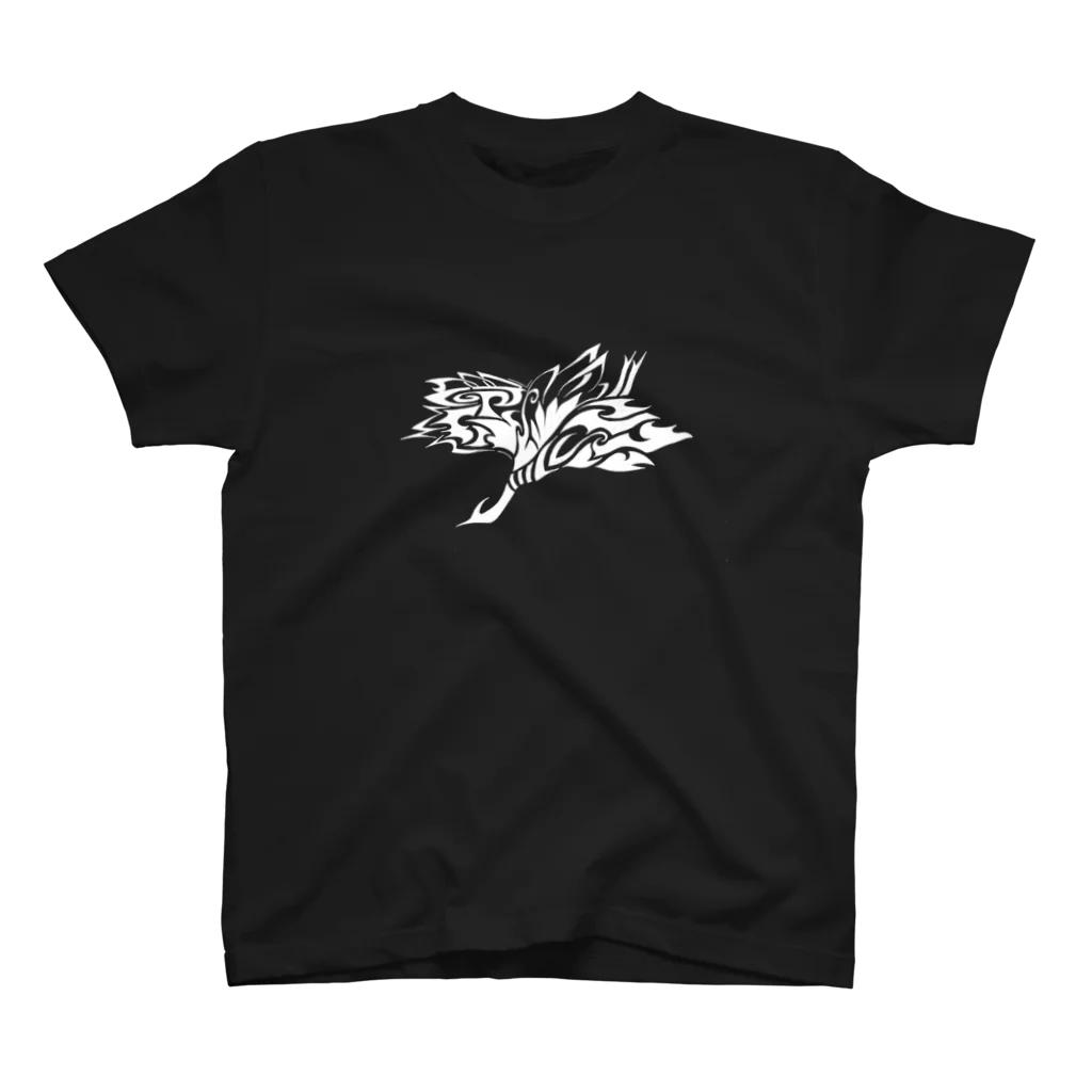 榛龍の家紋ベース　鶴　白 スタンダードTシャツ