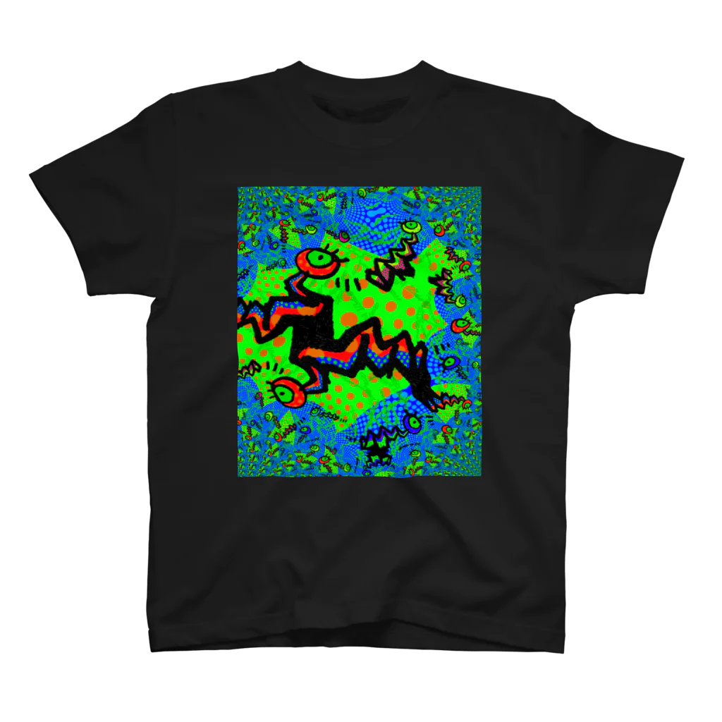 Ａ’ｚｗｏｒｋＳのGRAFFITI WORM FRACTAL Regular Fit T-Shirt