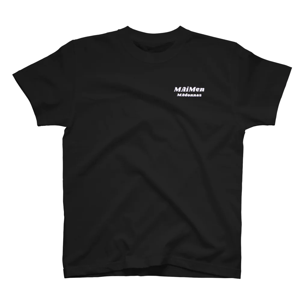 マいめんショップ👶🍼のMAimenMAdonnas　背面Tシャツ×ブラック スタンダードTシャツ