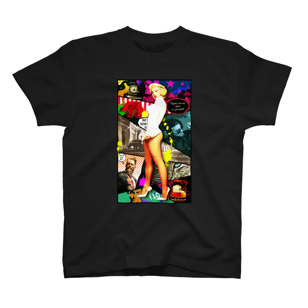 D.G ニーズヘッグショップのMarilyn Monroe is targeted スタンダードTシャツ