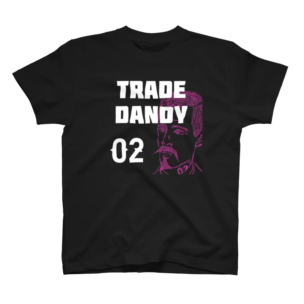 ニポトレ本舗☆投資家とトレーダーに捧ぐのTRADE DANDY 002 ストリートトレードダンディおじさん002 Regular Fit T-Shirt