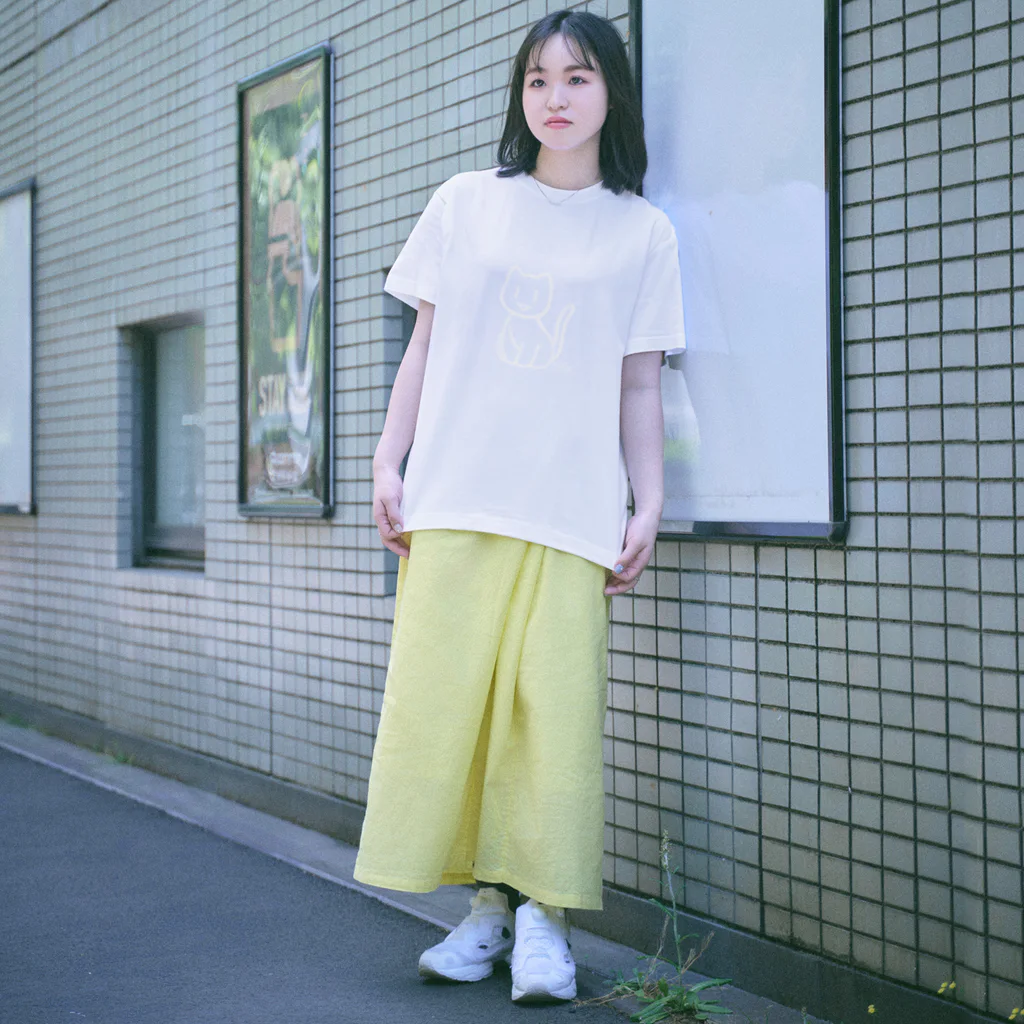 Plants〜ねこと柴犬〜のねこのTシャツ(黒) Regular Fit T-Shirt