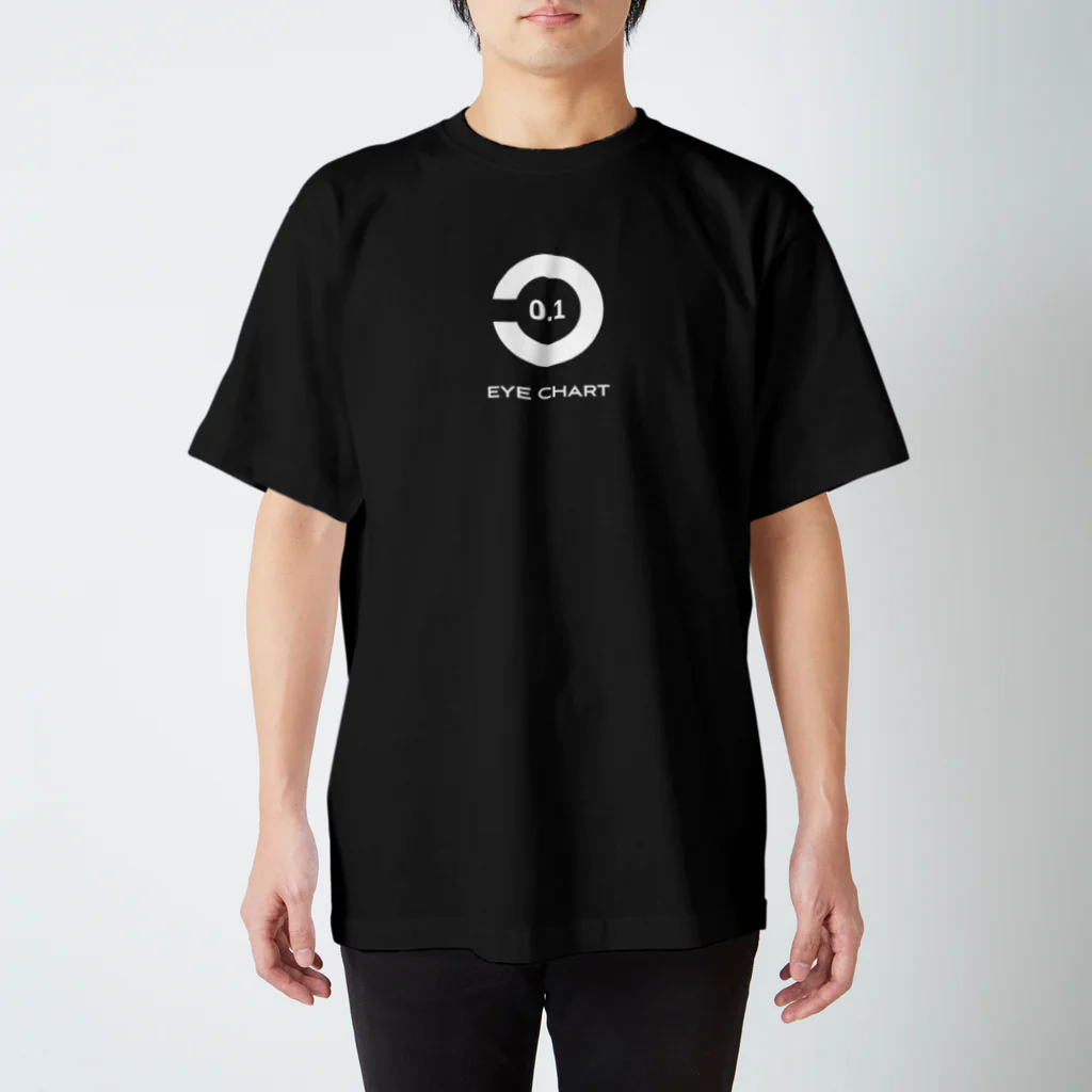 kg_shopの[☆両面] Visual Acuity Testing [ホワイト]  スタンダードTシャツ