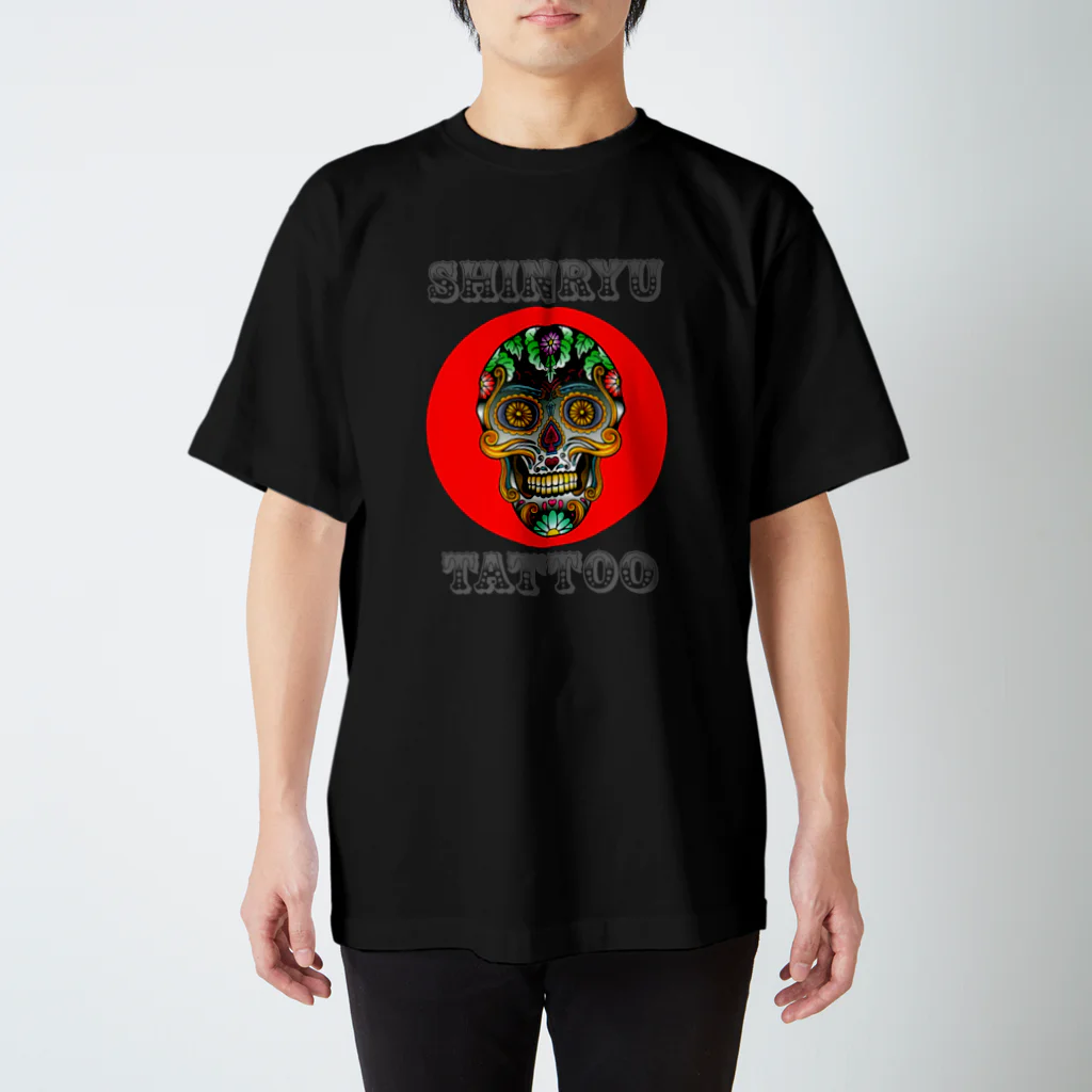 2438 DESIGNのジャパニーズスカル / Japanese skull Regular Fit T-Shirt