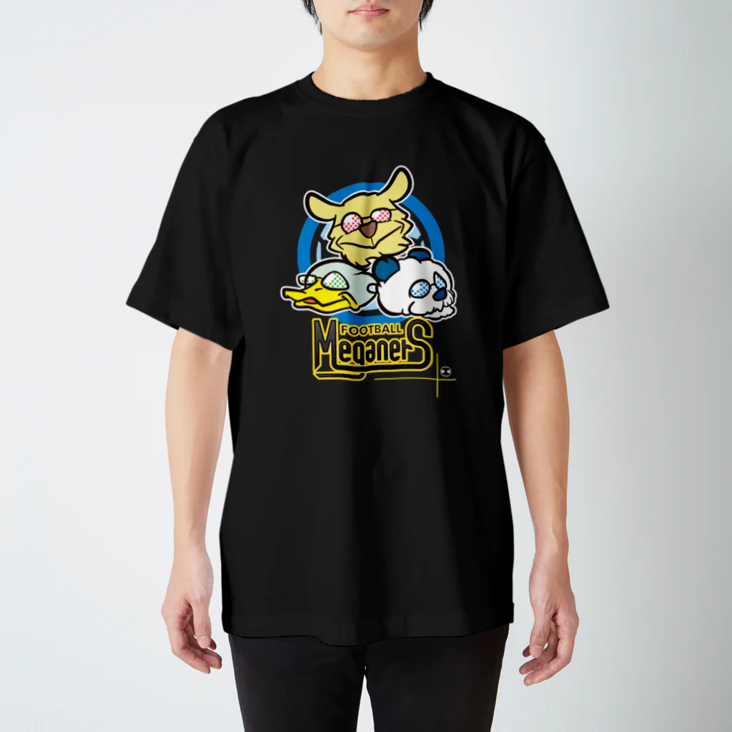 蹴球メガネーズの14色【マスコット風】蹴球メガネーズ【デザイナーズ】 Regular Fit T-Shirt