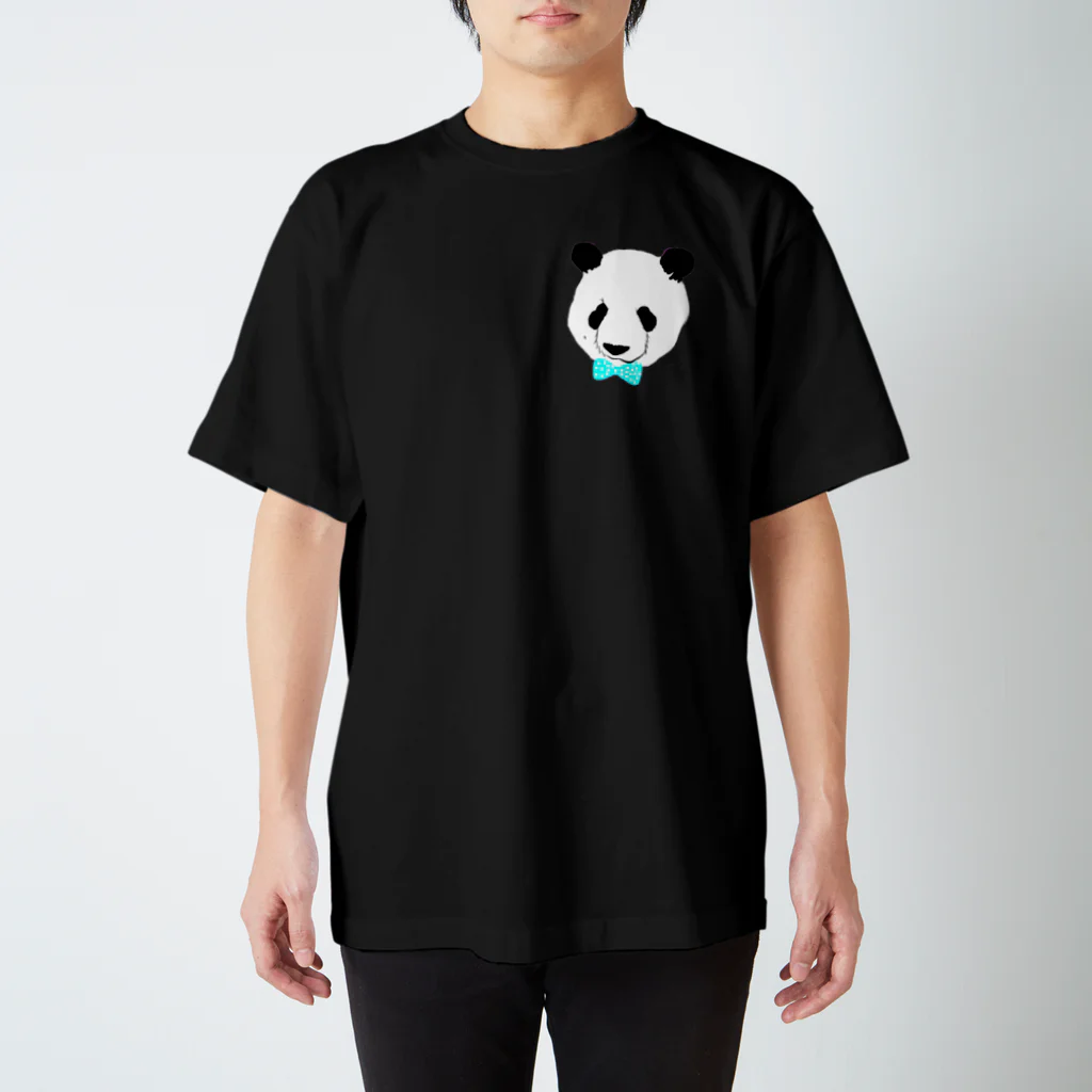 KaNaN〜パンダのパンダの青リボン🐼 スタンダードTシャツ