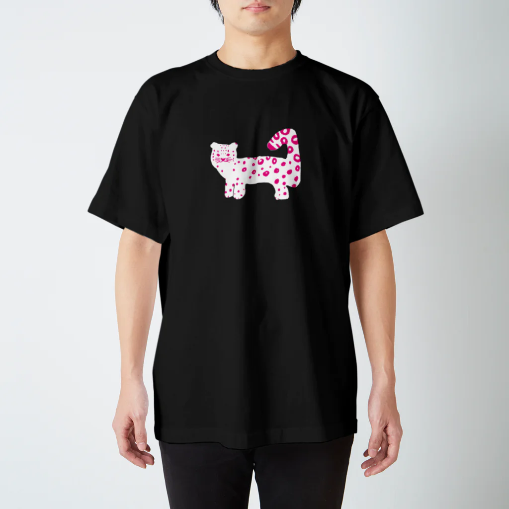 ユキヒョウのお店のユキヒョウ　ピンク柄 Regular Fit T-Shirt