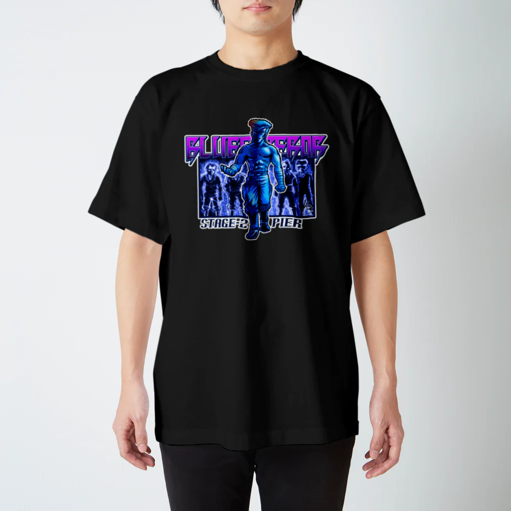 Kon-ART グッズショップのBLUE Emperorシンジ スタンダードTシャツ