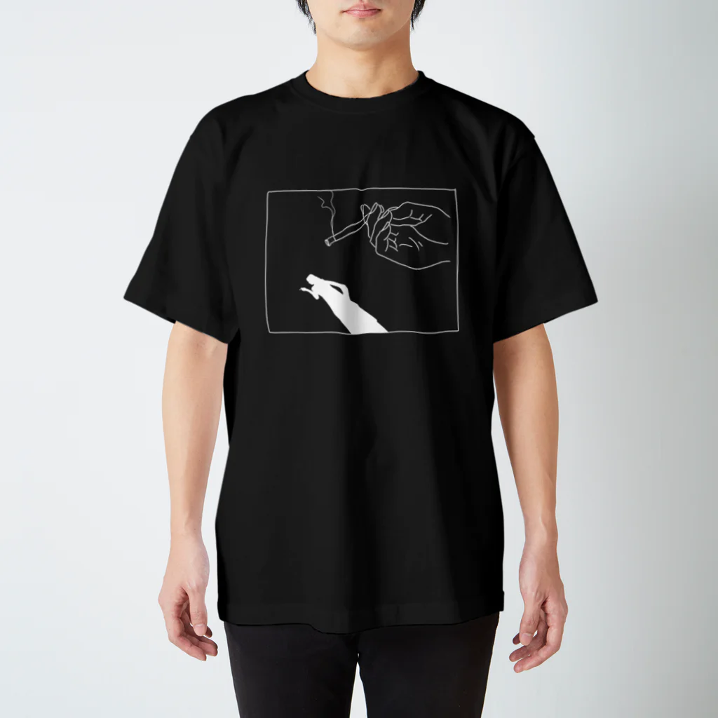 東京'Candleの"影"Shadow(White Line) スタンダードTシャツ