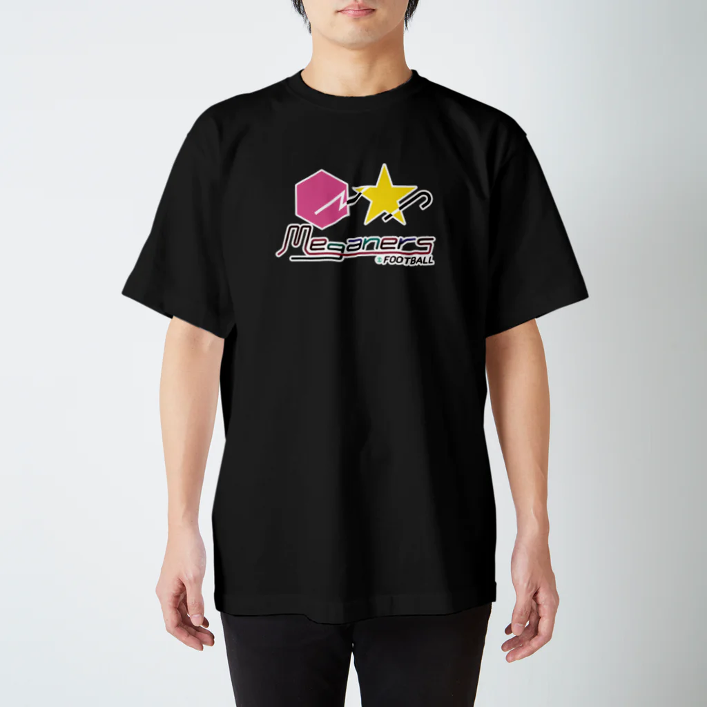 蹴球メガネーズの10色【ロック風】蹴球メガネーズ【デザイナーズ】 スタンダードTシャツ