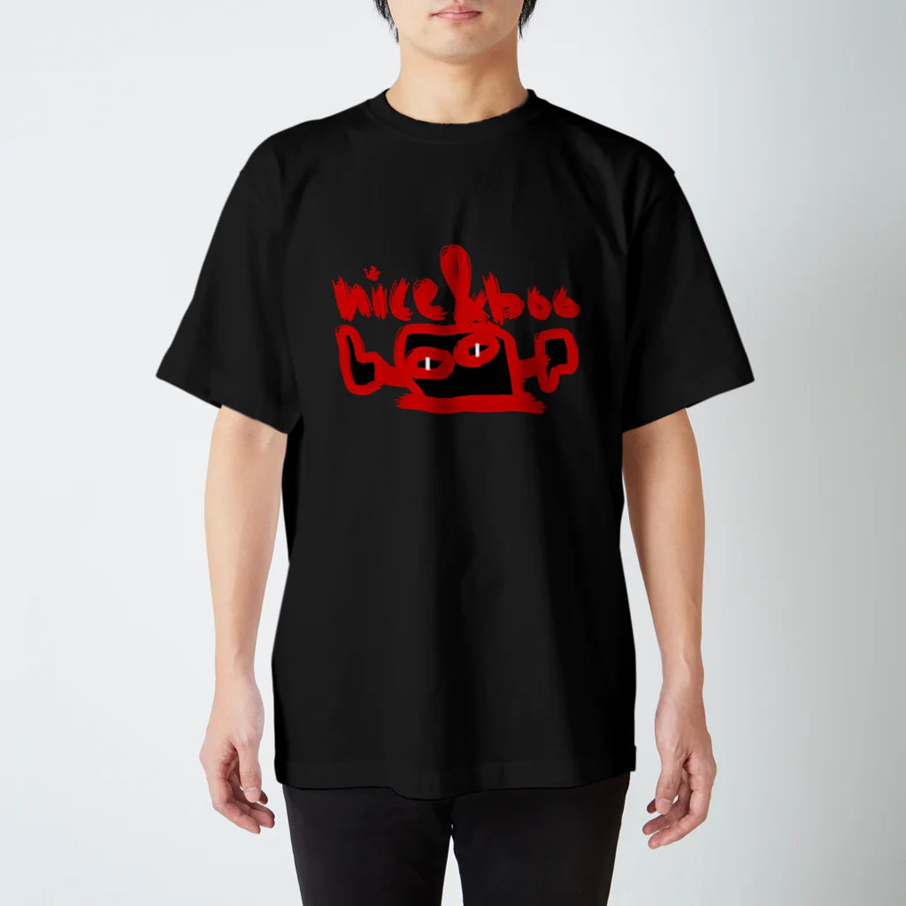 ameyoのnice&boo red スタンダードTシャツ