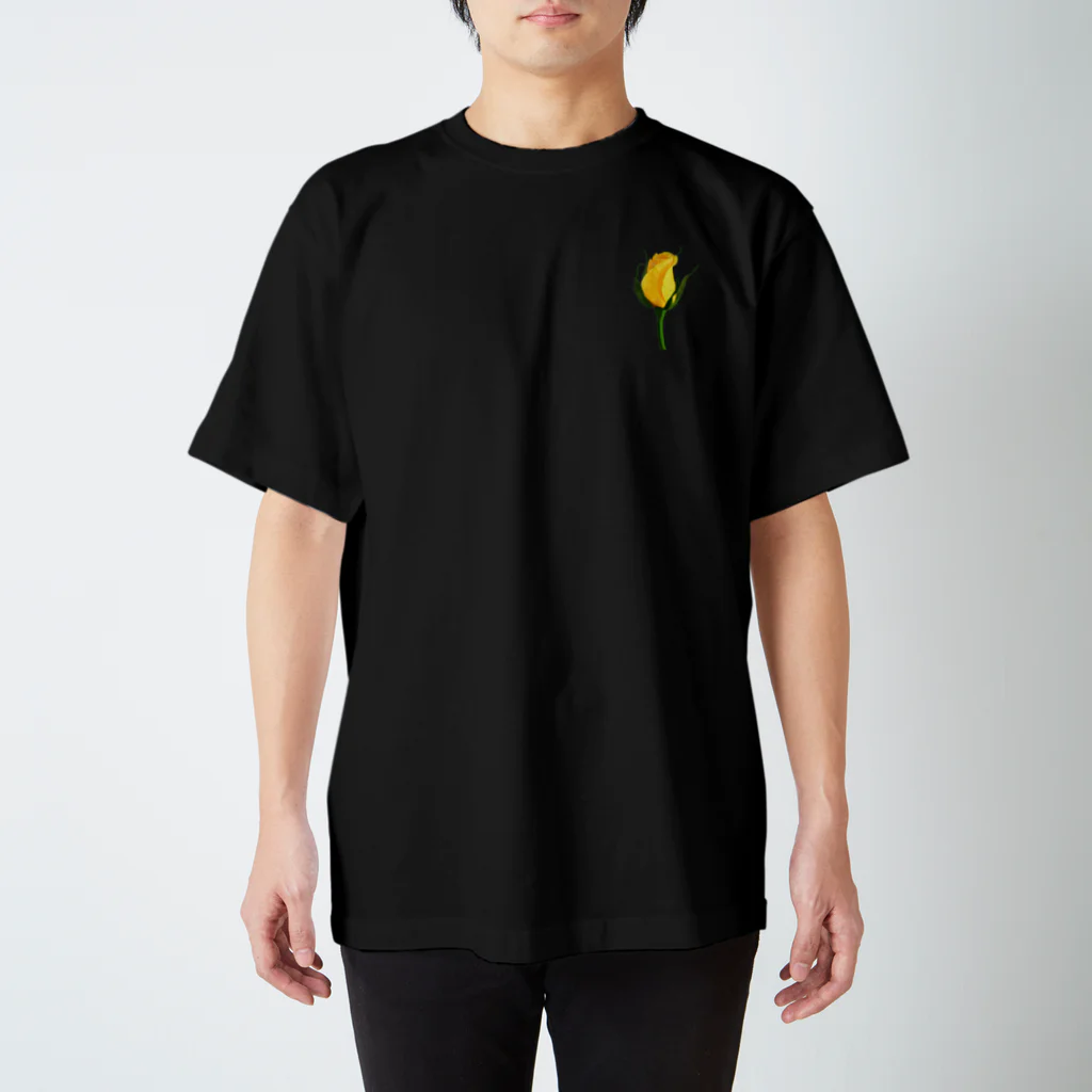 utouch_の黄色いバラ Regular Fit T-Shirt