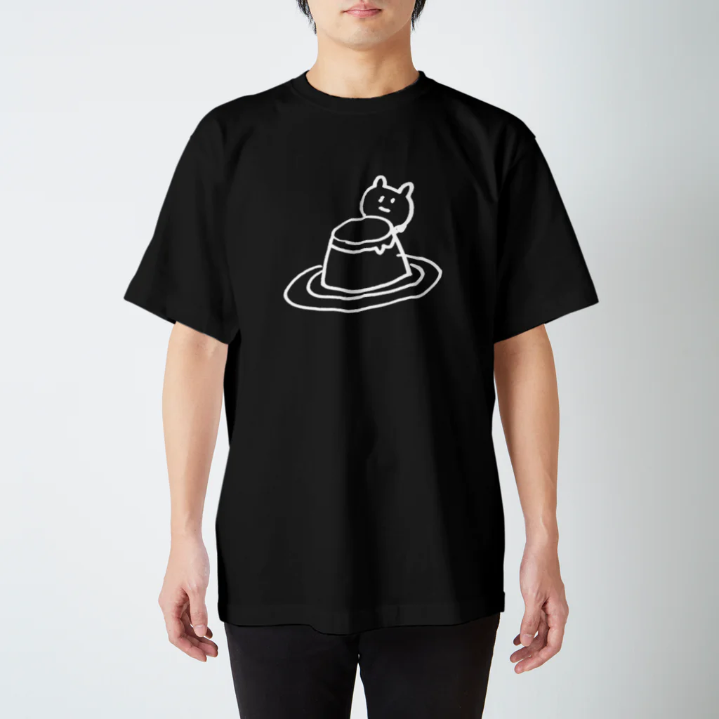 CONTE. suzuri店のT10-Cat & Pudding-W Regular Fit T-Shirt