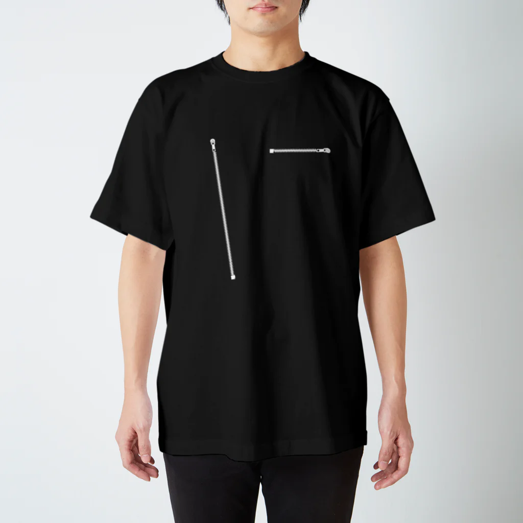 ROTUSのZipped! ブラック スタンダードTシャツ