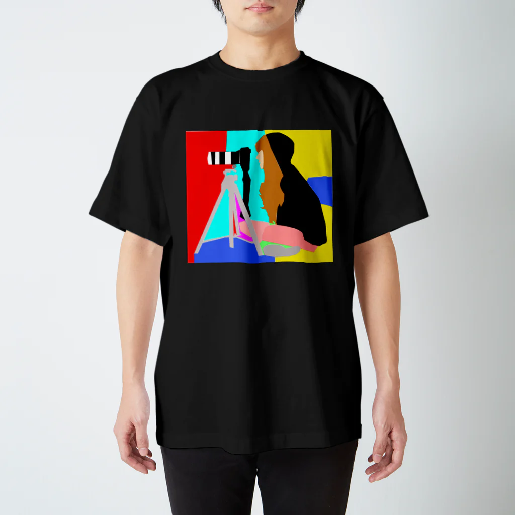 sumesiの女の子＆カメラ Regular Fit T-Shirt