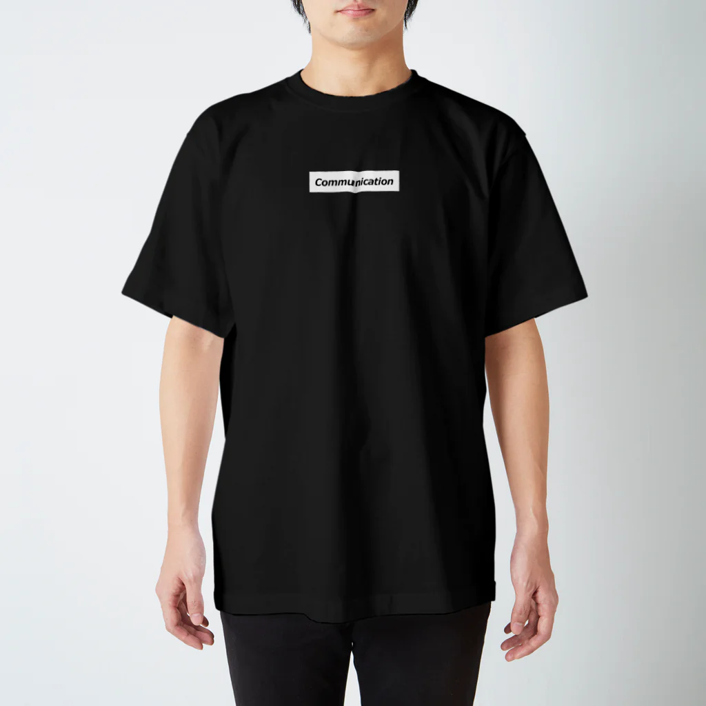 くにのインナーCommunication Tシャツ（ブラック） Regular Fit T-Shirt