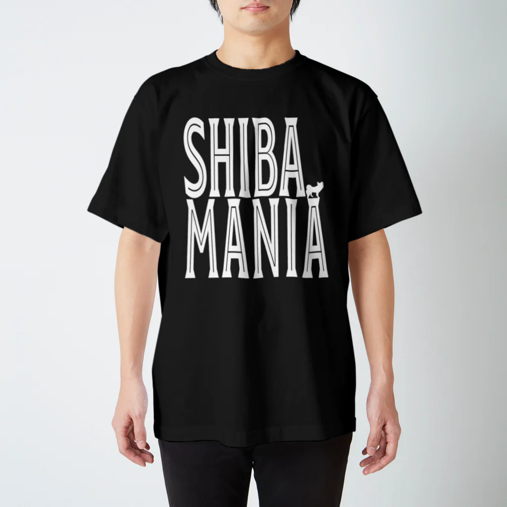 Atelier Pua laniのSHIBAMANIA 柴マニア 振返りver. 《白文字》 スタンダードTシャツ