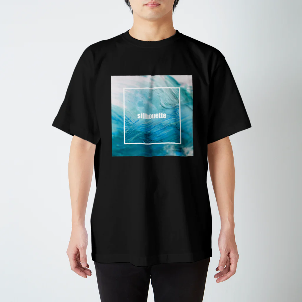 kumoriのsilhouette black tee スタンダードTシャツ