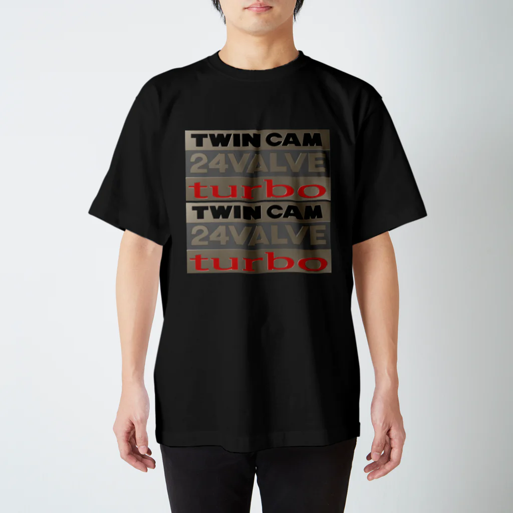 Miyanomae Manufacturingのツインカム24バルブターボ(3D) Regular Fit T-Shirt