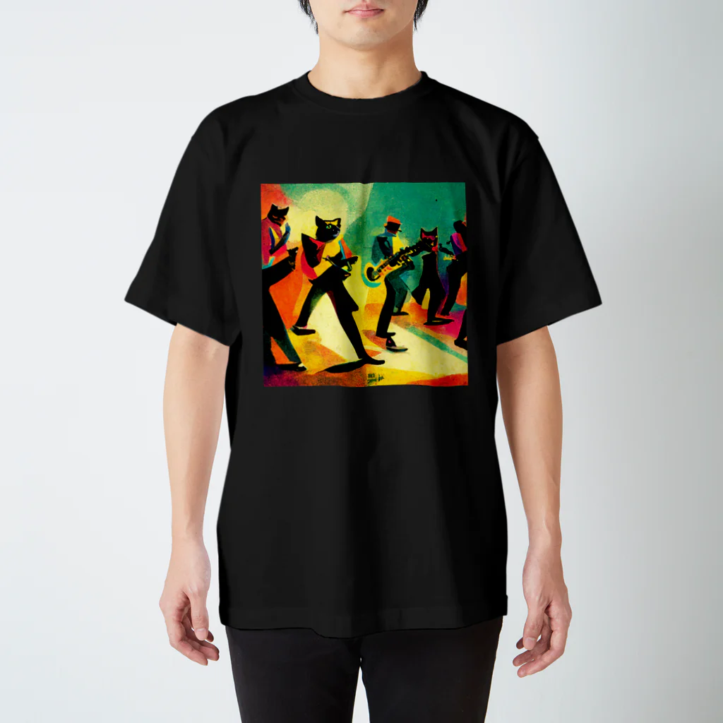ミネムラコーヒーのネコスカバンド Regular Fit T-Shirt
