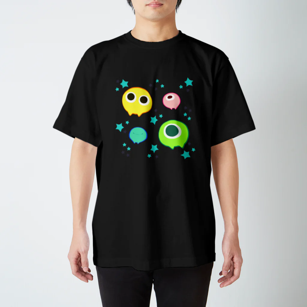 鳥の巣のめめたんT　（星ミント） スタンダードTシャツ