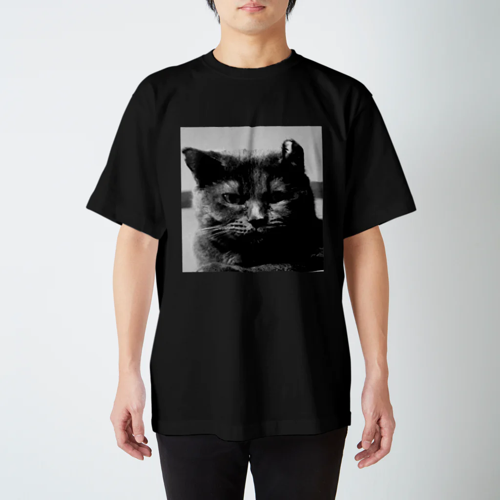 マフィア猫アイテムのマフィア猫アイテム　重要参考人ハスキー スタンダードTシャツ