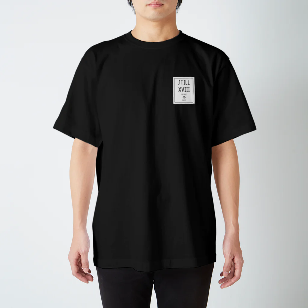 still18 STOREのボックスロゴ(白) スタンダードTシャツ