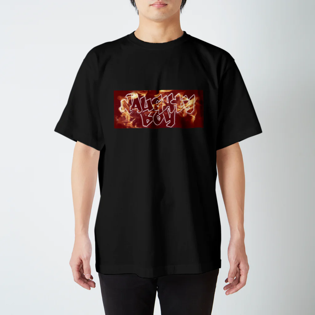 Naughty boyのfire t Regular Fit T-Shirt