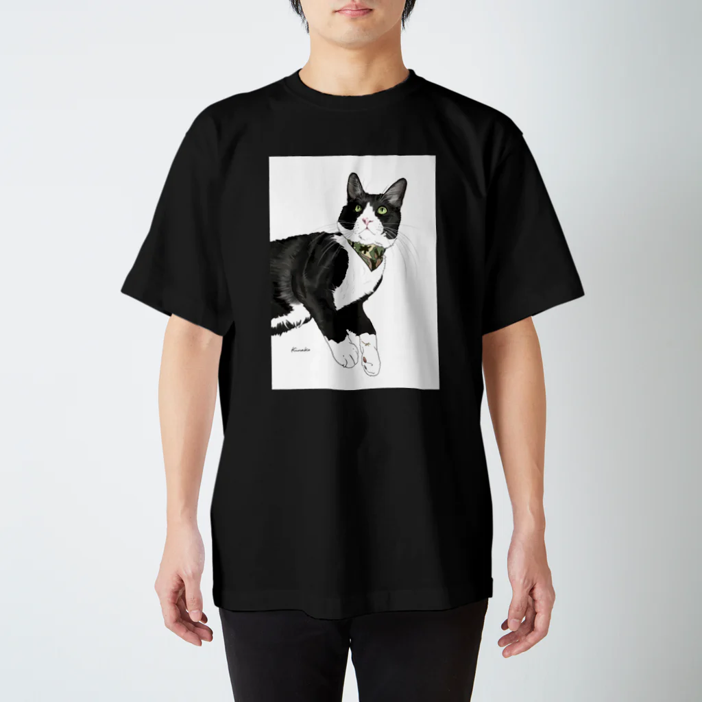 kinako-japanのバンダナ　ミミくん スタンダードTシャツ