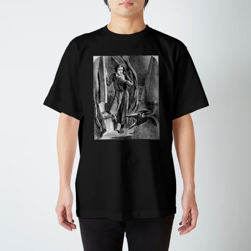 文豪の肖像、文学の世界のレイヴン never more Regular Fit T-Shirt