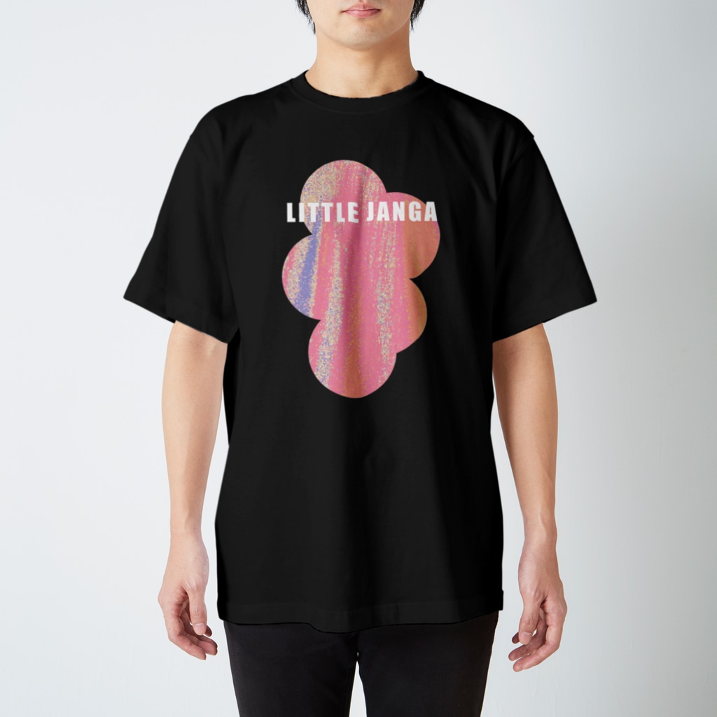ニッポン放送「オールナイトニッポンPODCAST アンガールズのジャンピン」オフィシャルショップのリトルジャンガTシャツ 英語ver (黒) スタンダードTシャツ