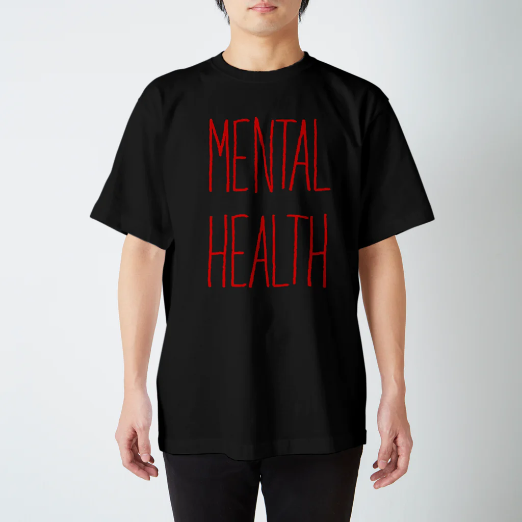 憑物のMENTAL HEALTH(Darkred) Regular Fit T-Shirt