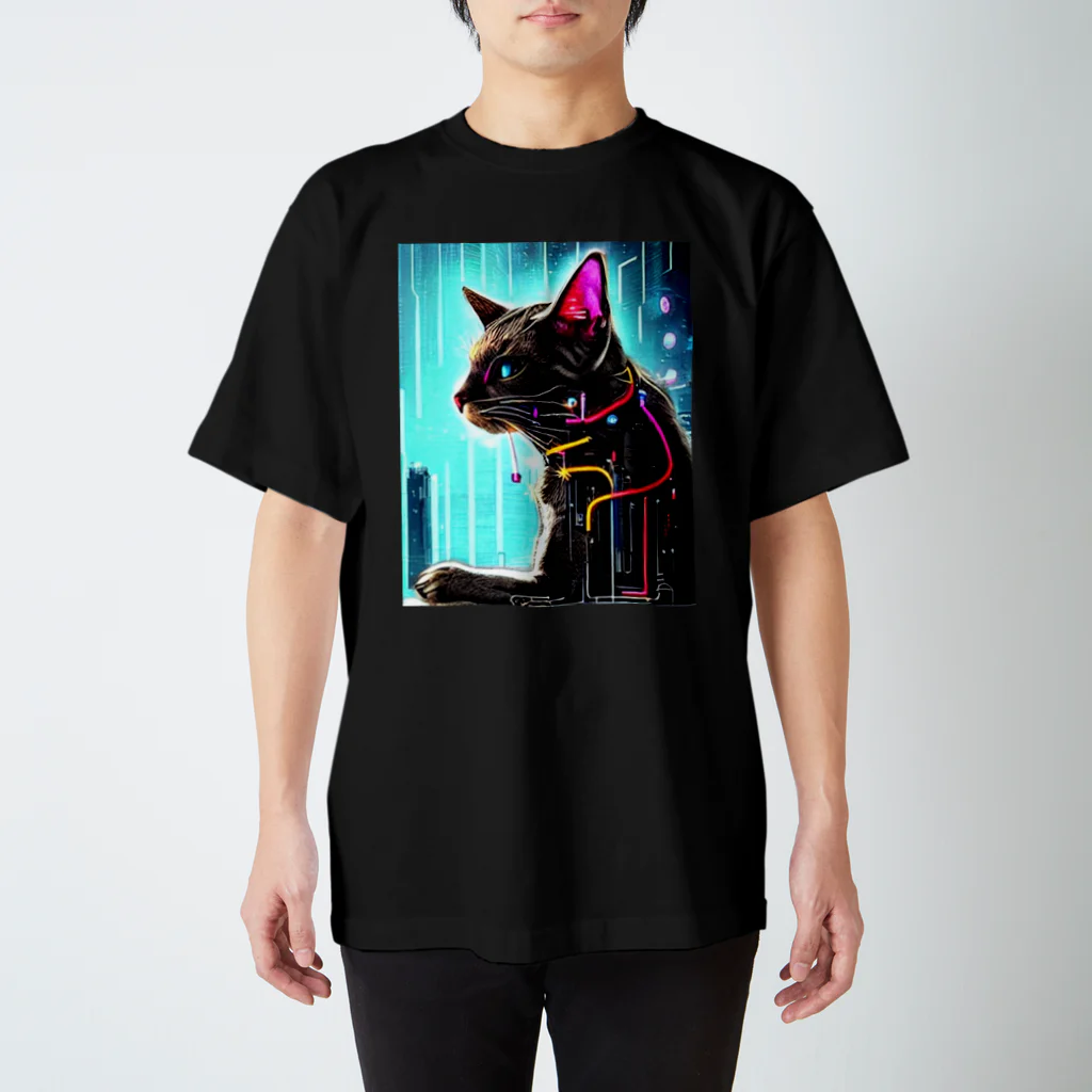 HTNSCMRSAS（shiroen）のCYBER CAT Regular Fit T-Shirt
