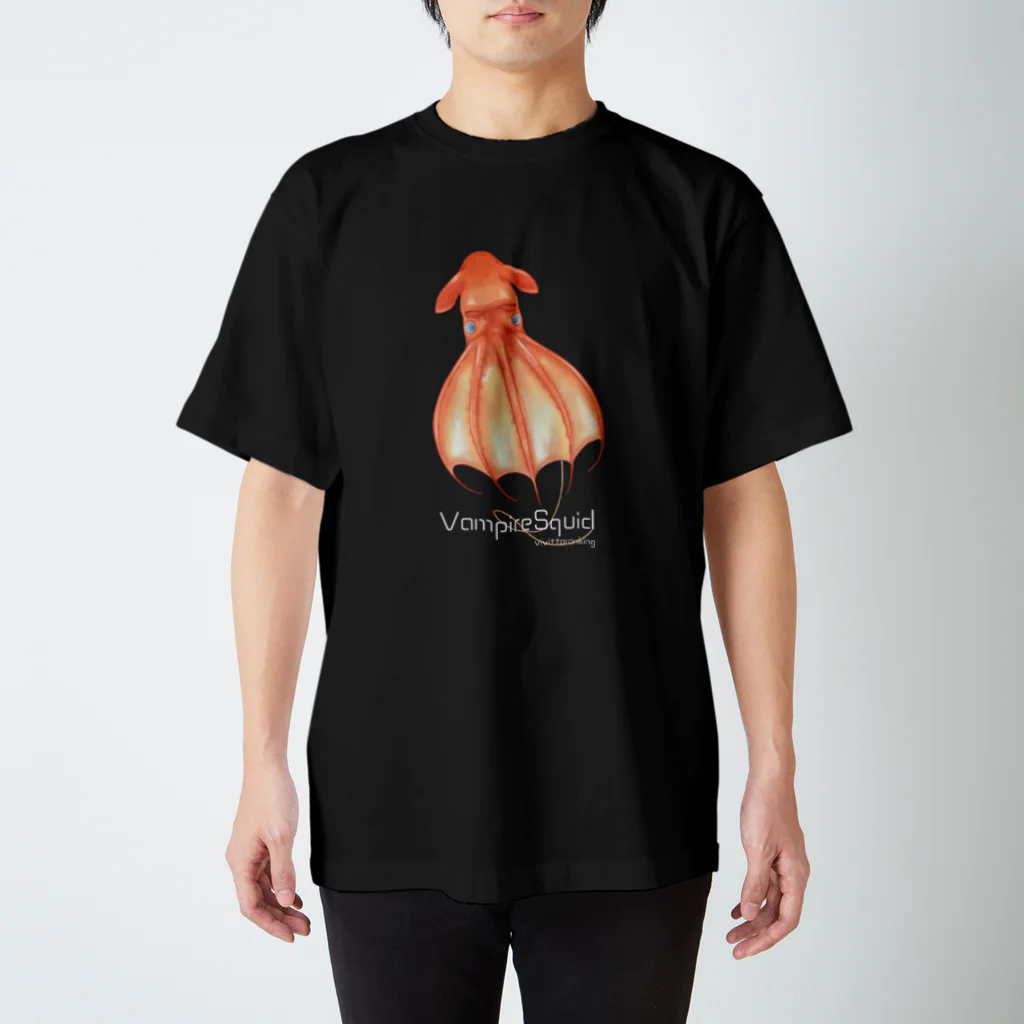 ビビッとランキング【公式】のコウモリダコ  Tシャツ【ダークカラー】 スタンダードTシャツ