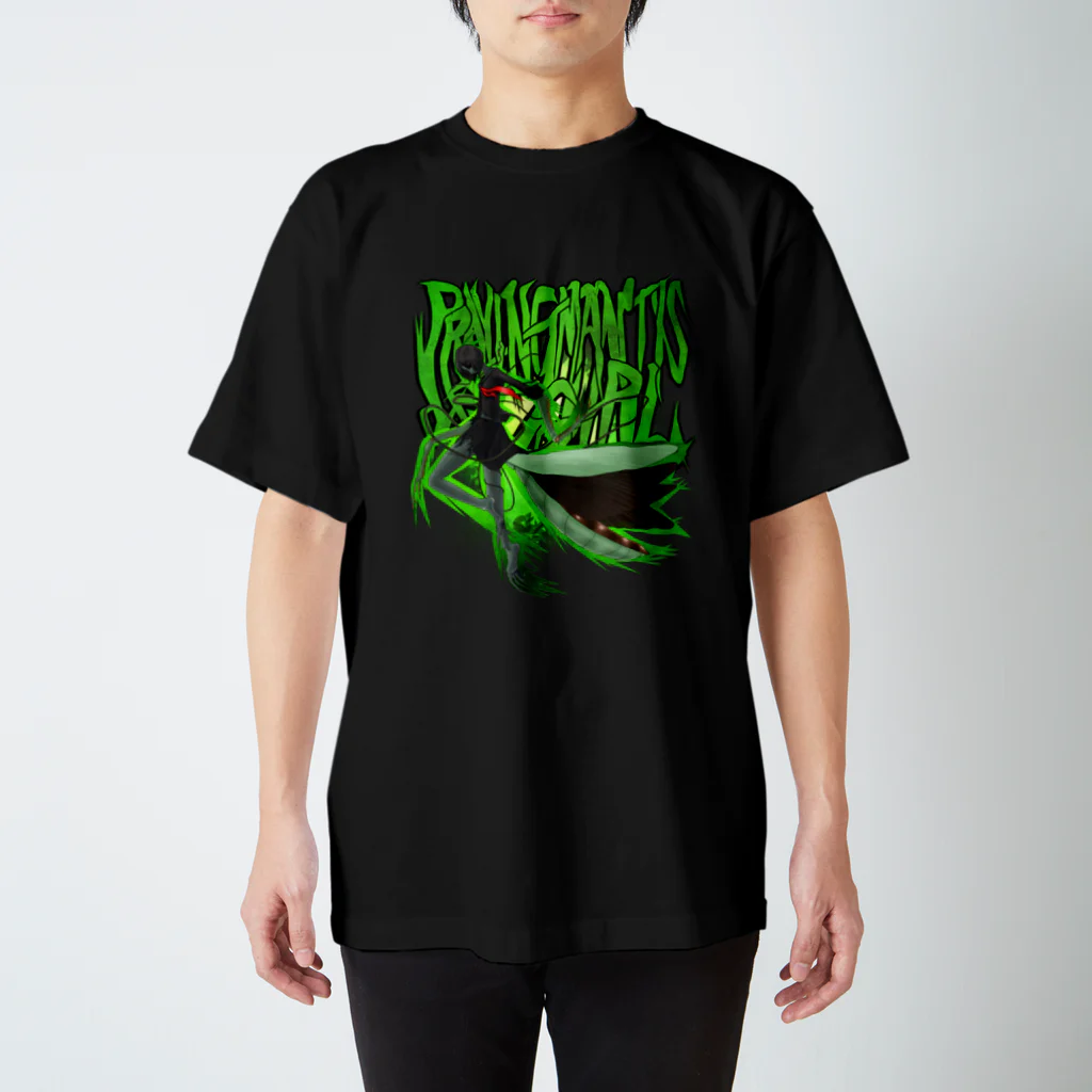 フレ末屋のカマキリ女 グラフィティ風ロゴ スタンダードTシャツ