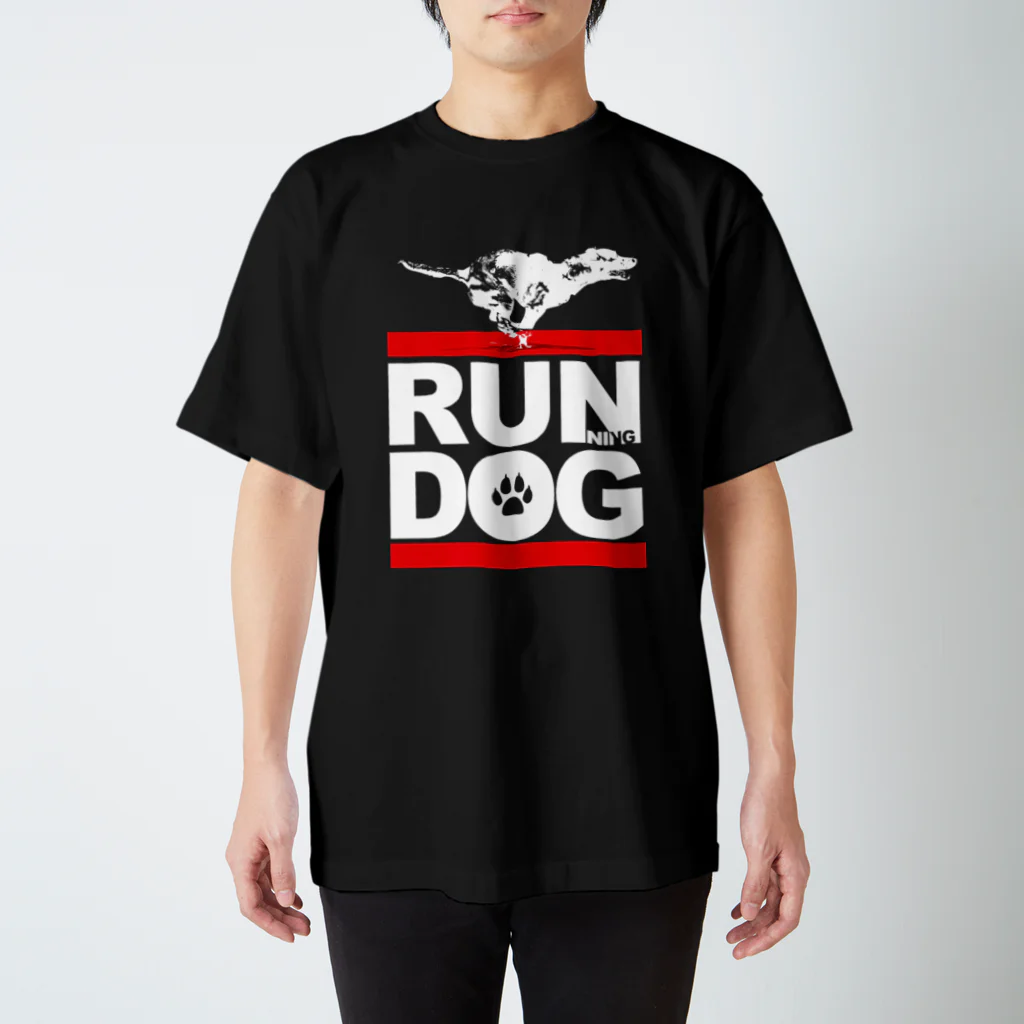 COOL CAT★GRAPHICSのRUNNING DOG　走ってる犬　CCG-005-2B スタンダードTシャツ