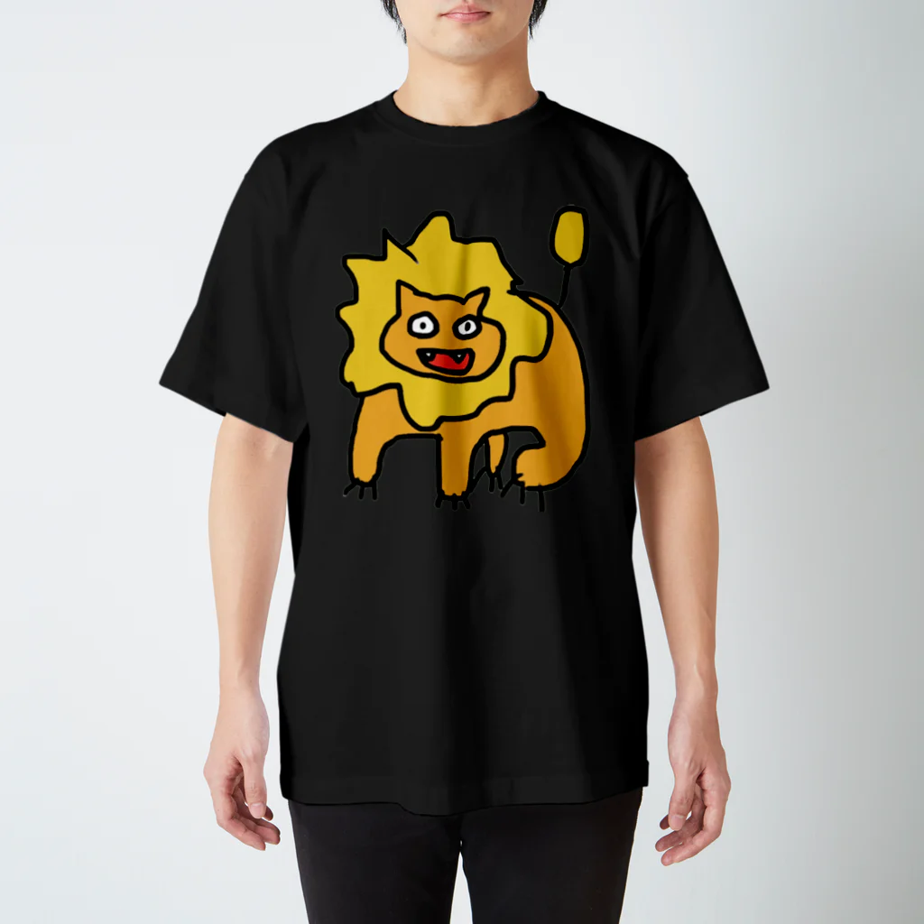 きつねこプロジェクトのらいおん透明 Regular Fit T-Shirt