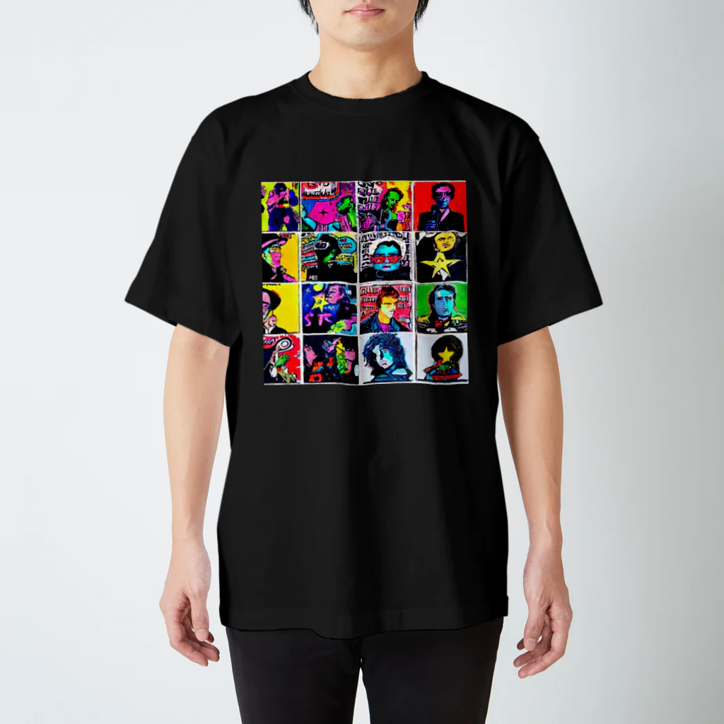 世界に1つだけのTシャツ屋【一点ものアートTシャツ専門店】のロックスター達 Regular Fit T-Shirt