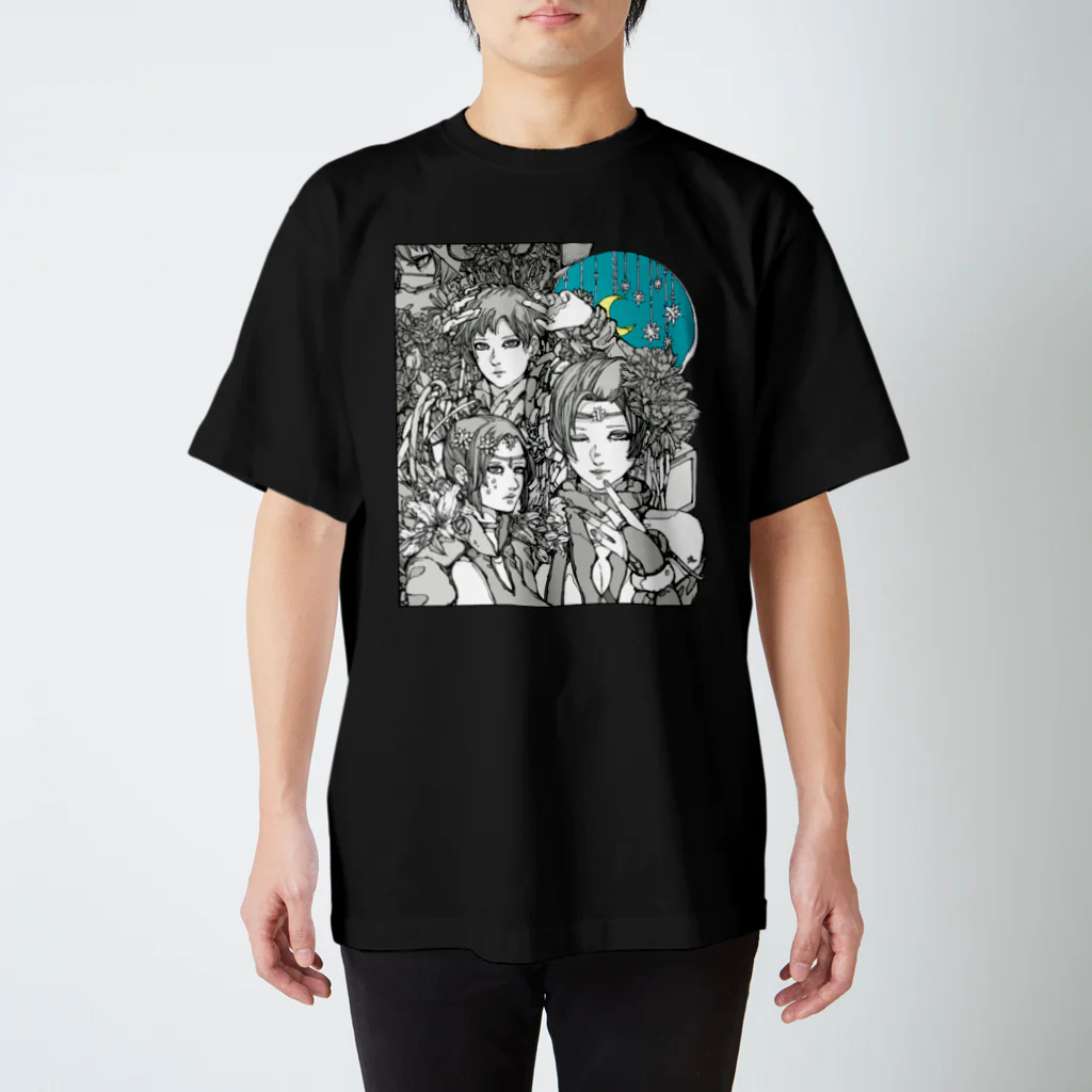 SHINN.U ONLINEのMEGAMI（ロゴ白） スタンダードTシャツ