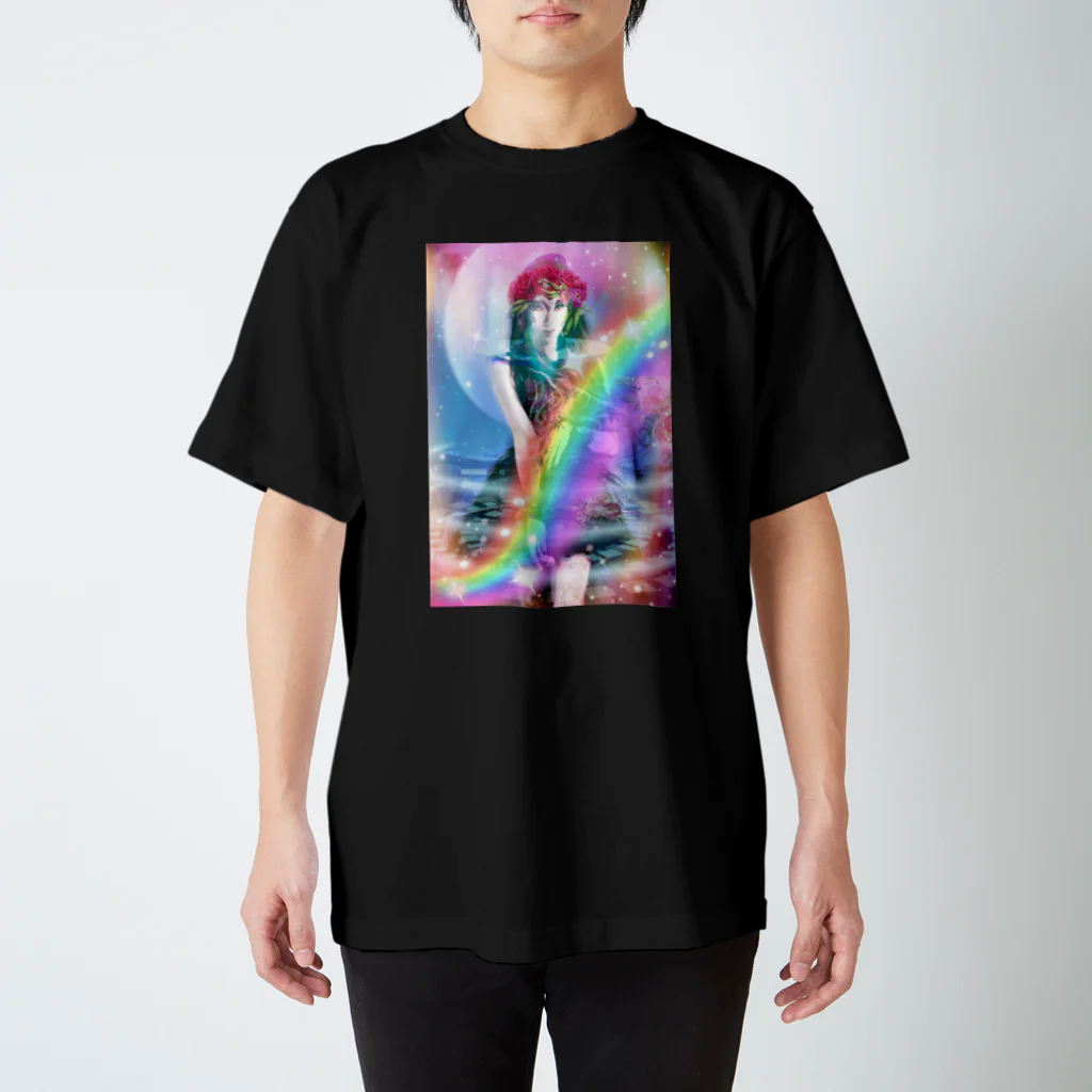 💖宇宙整体♪🌈♪こころからだチャンネル♪💖のuniversalPrincess healing rainbow スタンダードTシャツ