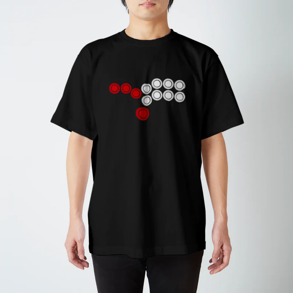 HamidusのHitbox コントローラー ボタン レイアウト - アーケード ファイティング ゲーマー スタンダードTシャツ