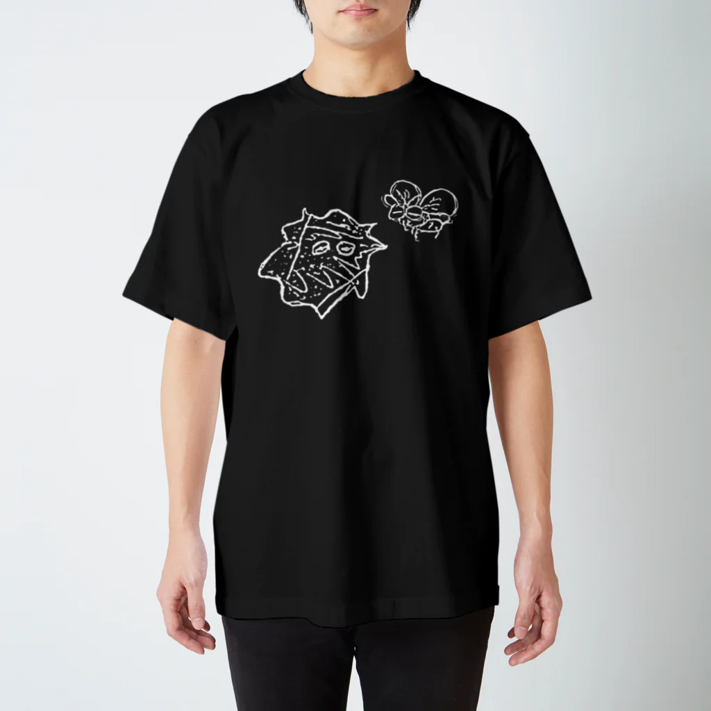 PSYCHEDELIC CATASTROPHE のタコとハエ　白 スタンダードTシャツ