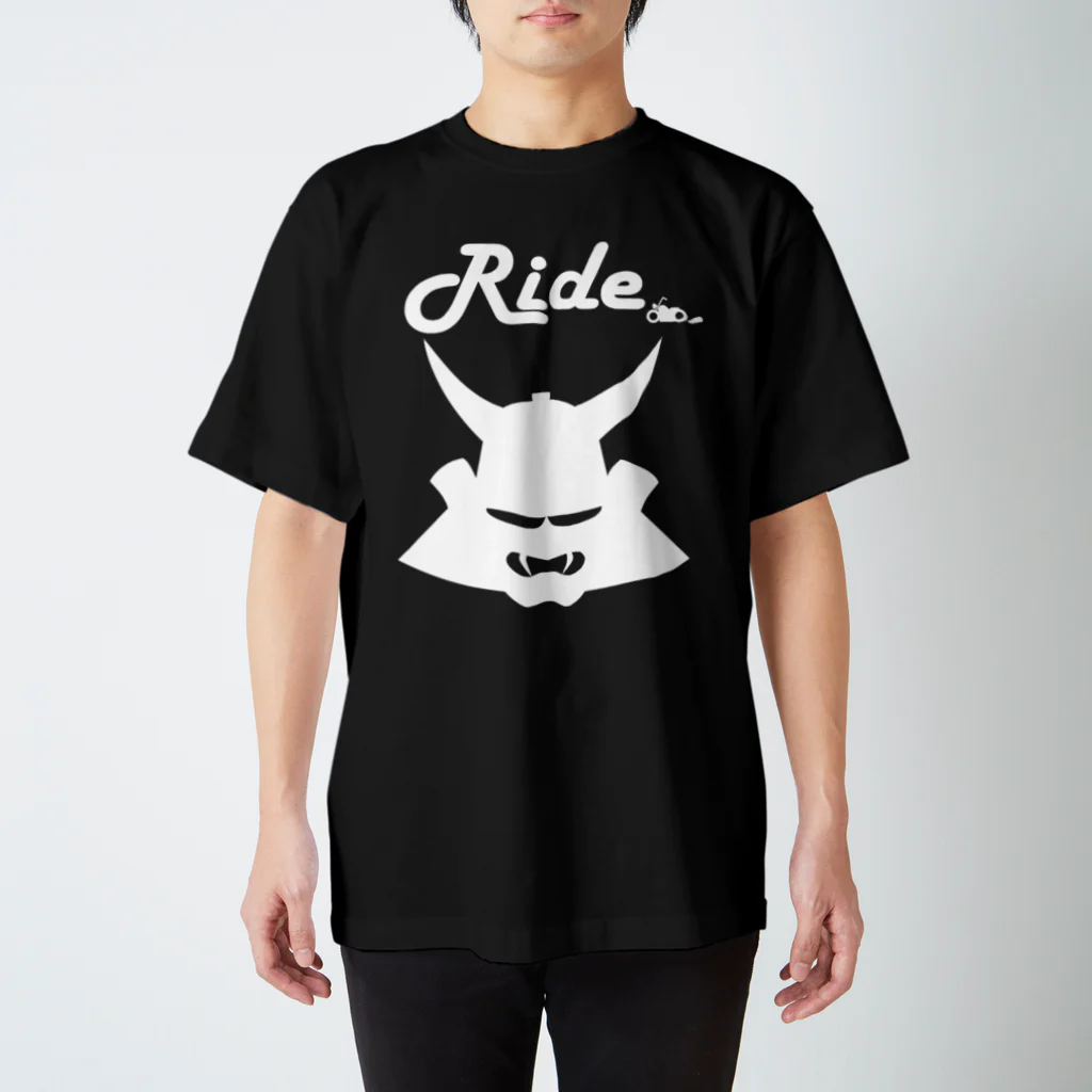 RAMUKiのRide兜（白） Regular Fit T-Shirt