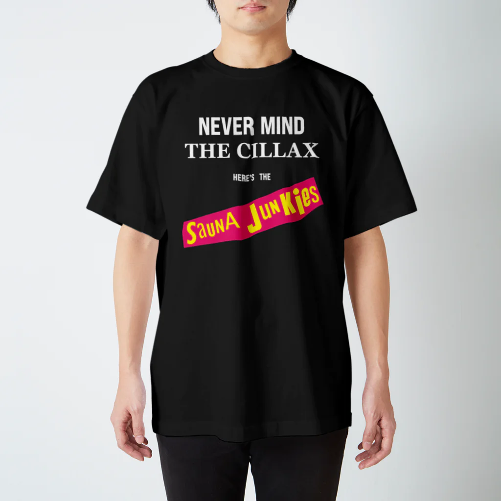 SAUNA JUNKIES | サウナジャンキーズのNEVER MIND THE CHILLAX（ブラック） 티셔츠