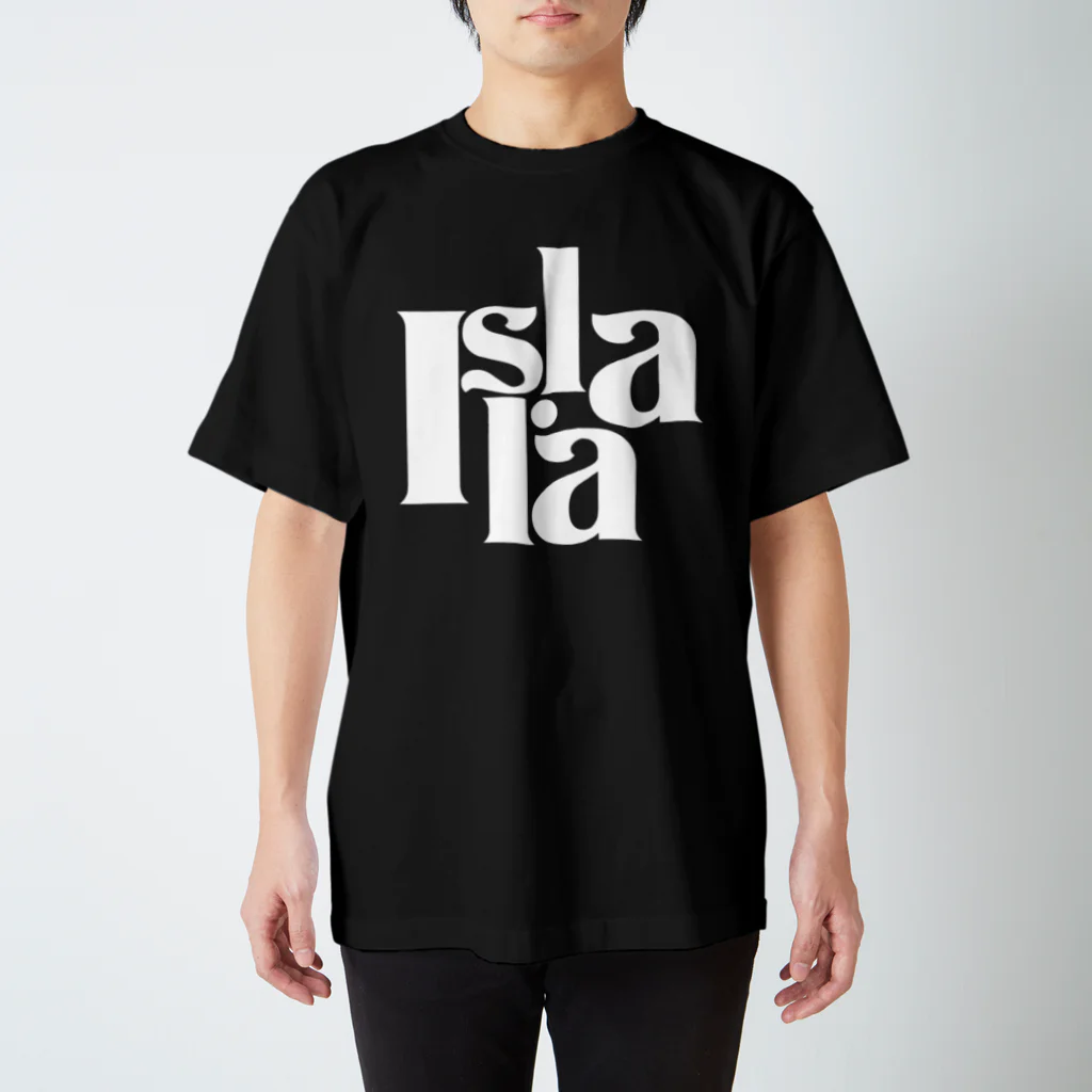 isla_laのIsla･la丸ロゴ（白）スタンダードTシャツ スタンダードTシャツ