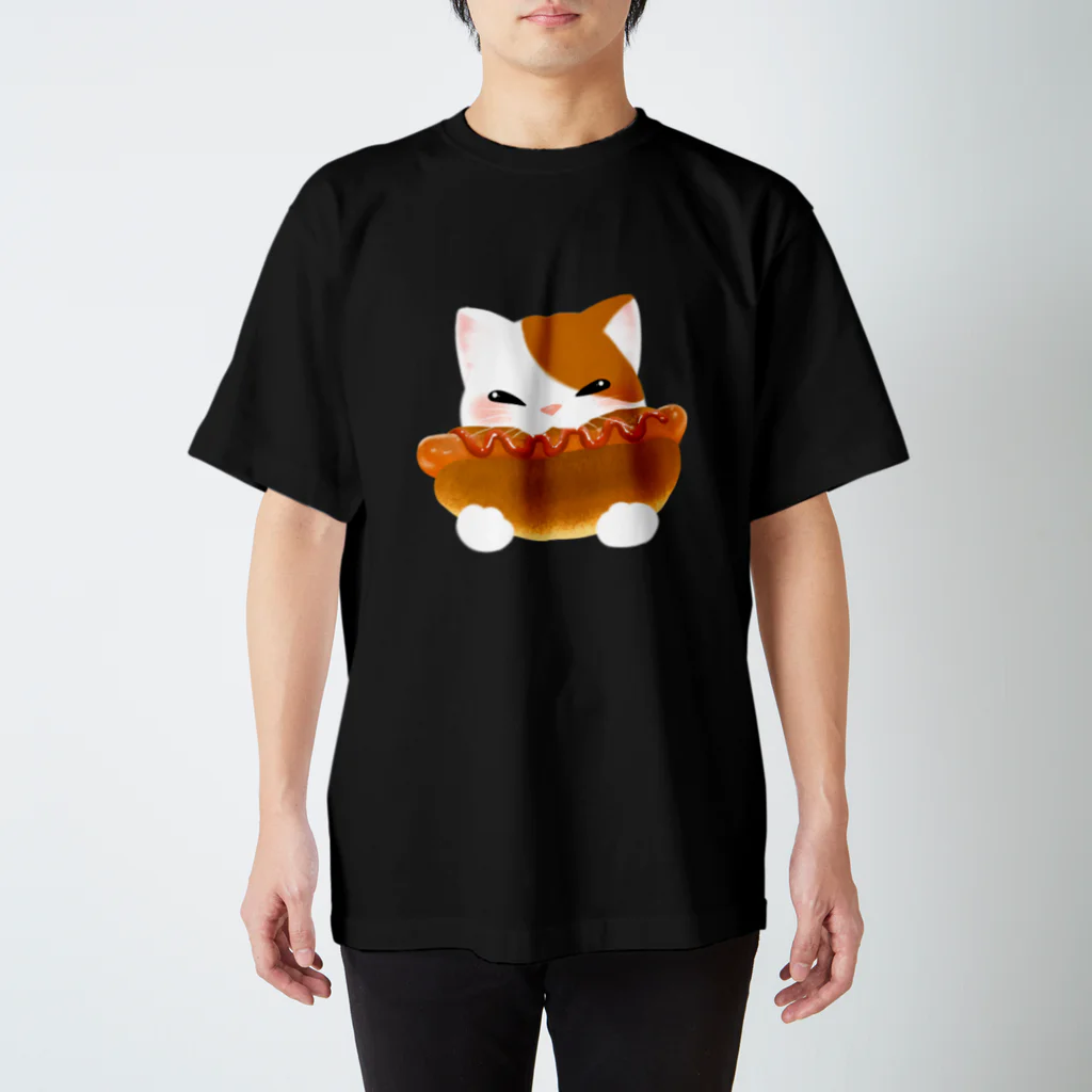 ネコのひたいのもりもり食べるにゃん！！ Regular Fit T-Shirt