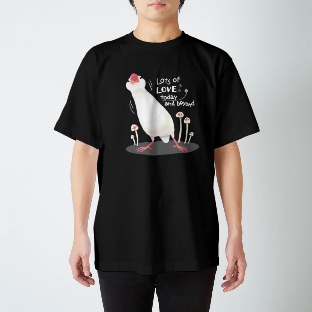 PLUME FACTORY☆  by”SakuraTangpoppo”の愛に満ちた文鳥さん スタンダードTシャツ