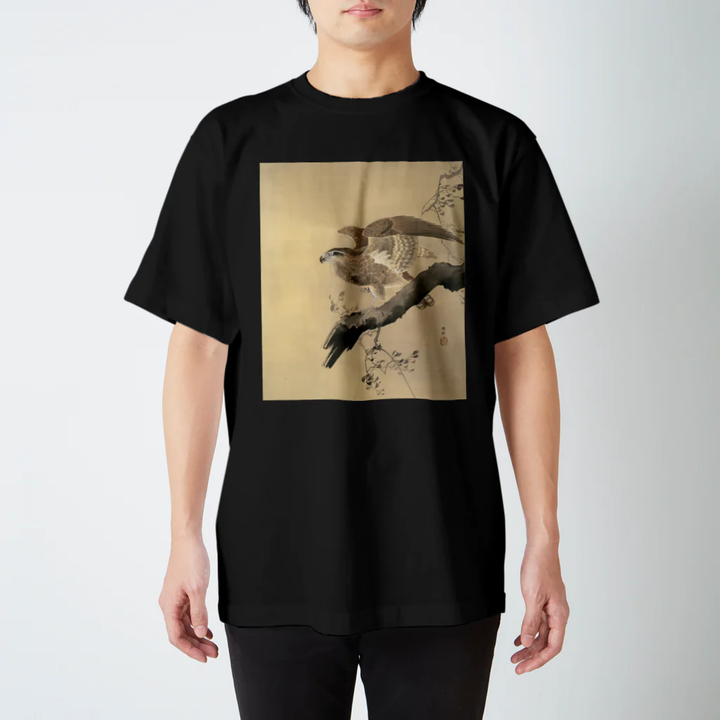 MUGEN ARTの小原古邨　鷹　Ohara Koson / Falcon スタンダードTシャツ